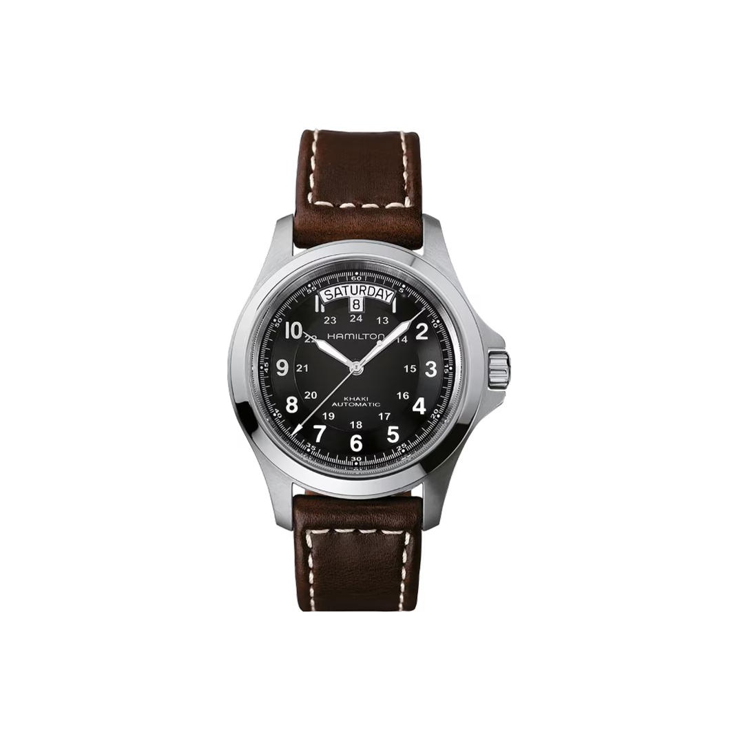 

Hamilton Часы Khaki Field Series Automatic Mechanical Movement Men's Watch Watch 40mm Black Dial Stainless Steel Case