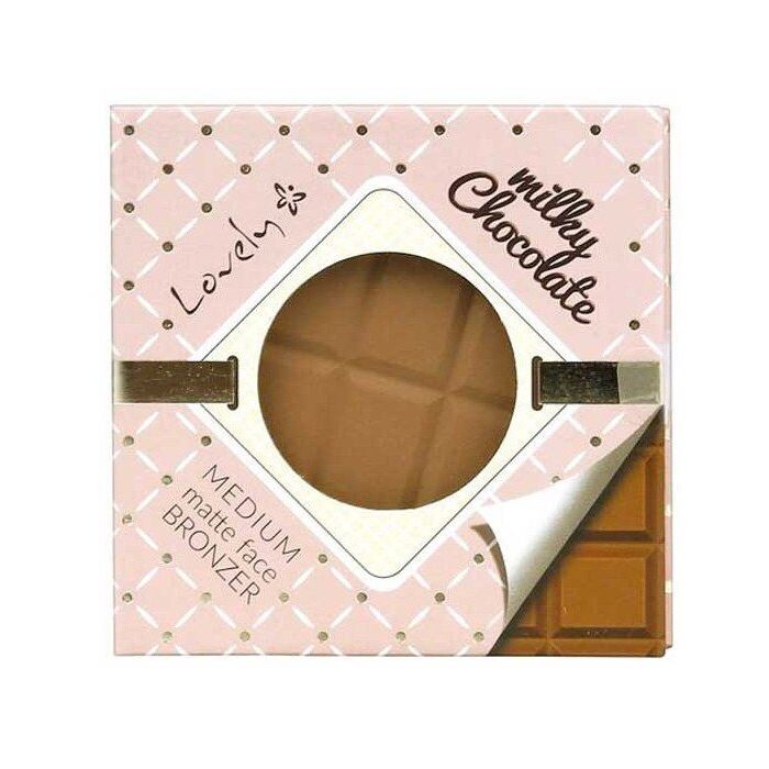 

Пудра для лица Milky Chocolate Powder Polvos Bronceadores Matte Lovely Makeup, Marrón