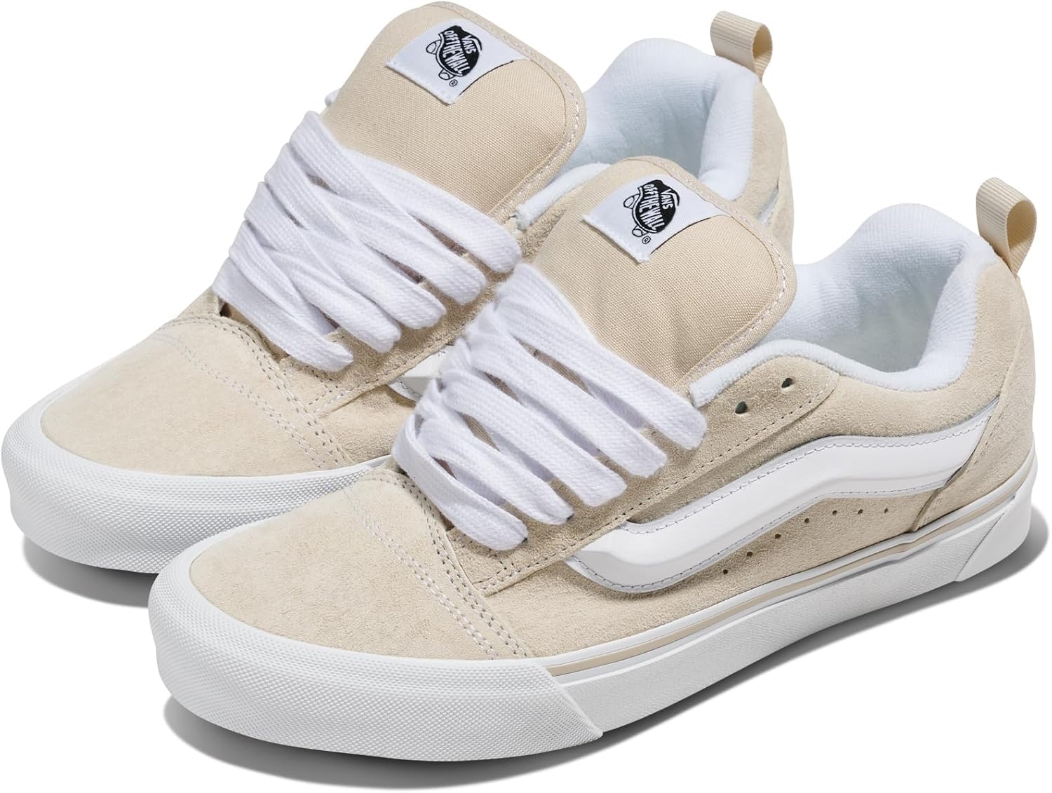 Кроссовки Vans Knu Skool для взрослых унисекс, Pig Suede Oatmeal — фото 2