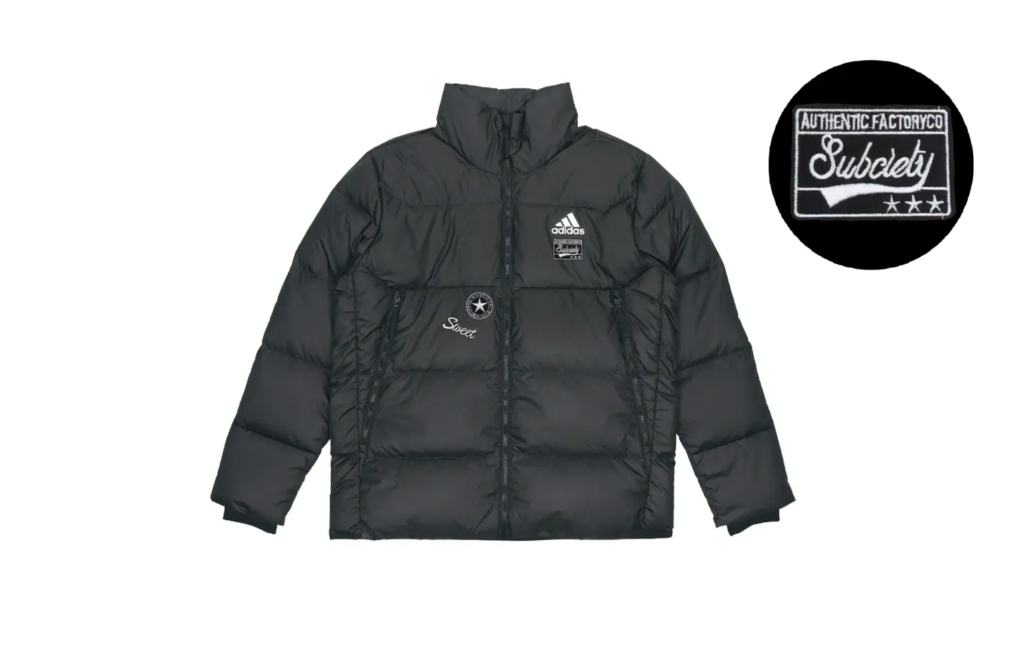 

Adidas Мужская черная куртка-пуховик YXYY, Черный, Adidas Мужская черная куртка-пуховик YXYY