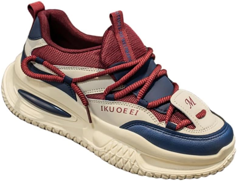 

Мужские спортивные кроссовки больших размеров, модные - противоскользящие, прочные, дышащие и удобные. Подходят для тренажерного зала, активного отдыха и повседневного использования Clolinde, красный