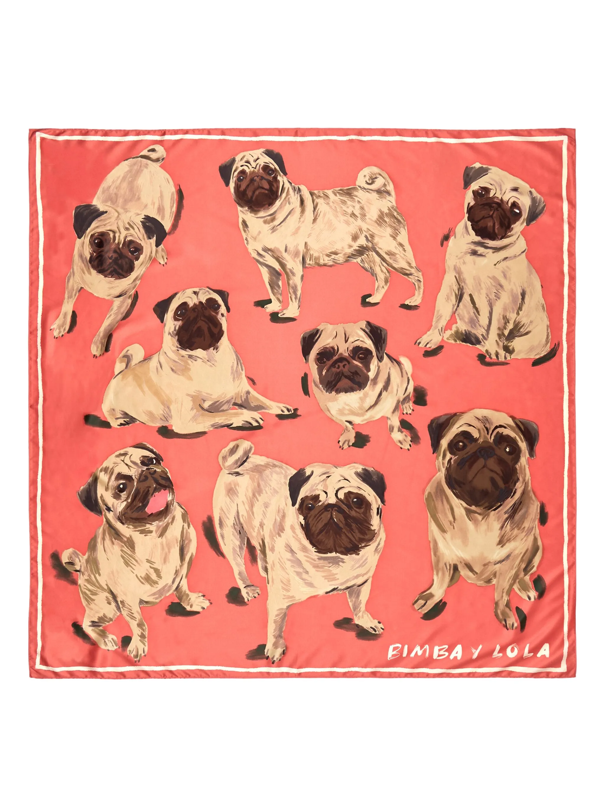 

Шарф с принтом Bimba Y Lola, розовый