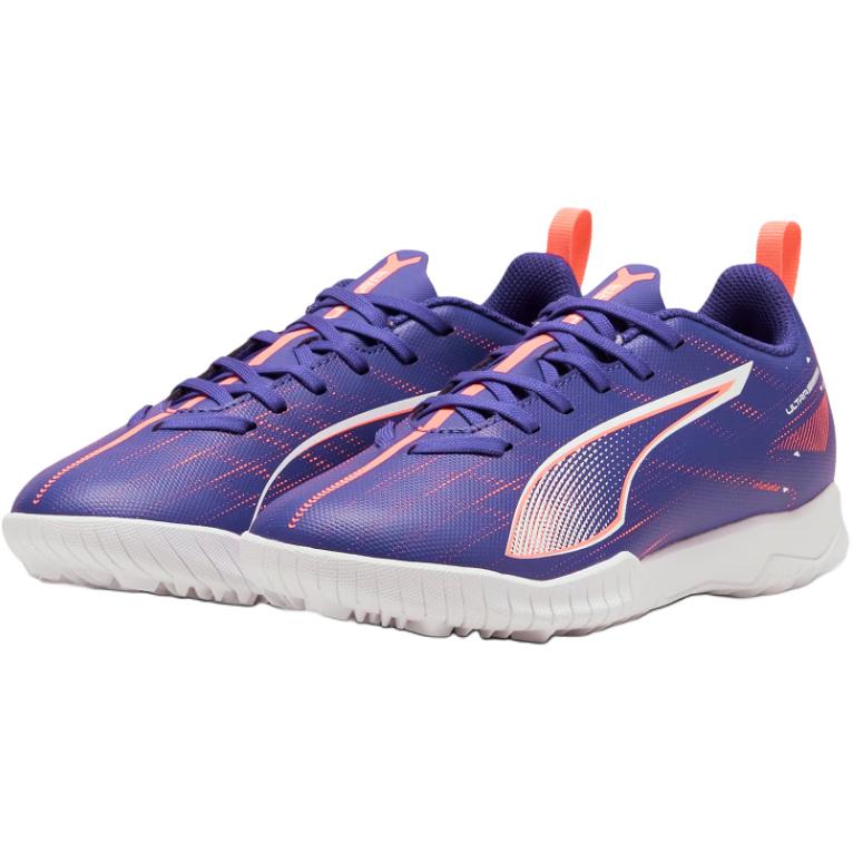 Низкие детские футбольные бутсы сине-фиолетовые детские PUMA, Lapis Lazuli-Puma White — фото 3