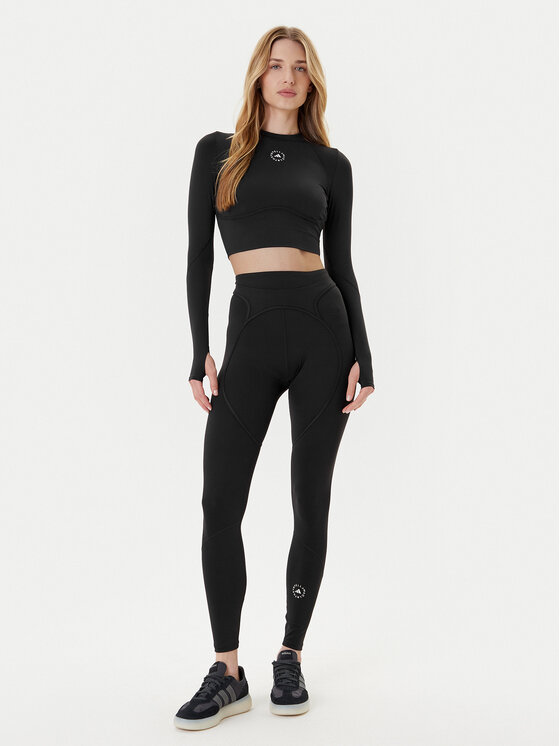 Техническая футболка slim fit Training JW4566 Adidas By Stella Mccartney, чёрный — фото 2