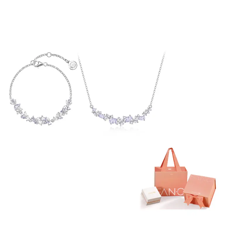 

FANCI Кулон из стерлингового серебра 925 пробы с цветком глицинии серии Wisteria Flower