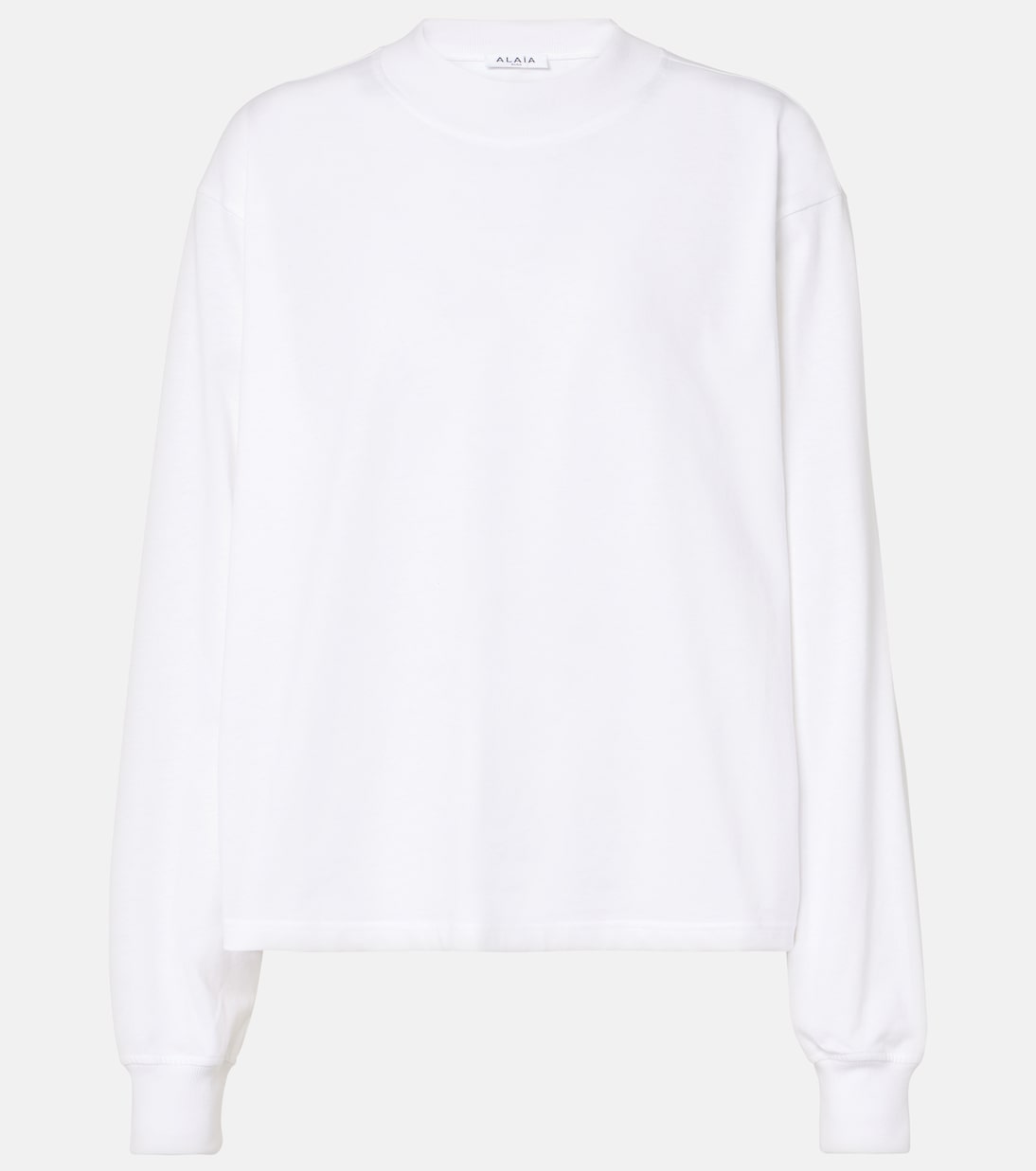 

Хлопковый джерси свитшот Alaïa, Blanc