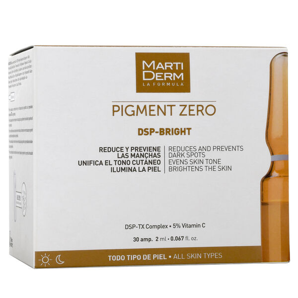

Сыворотка для лица в ампулах, 30x2 мл/1 упаковка. Martiderm Pigment zero dsp-bright