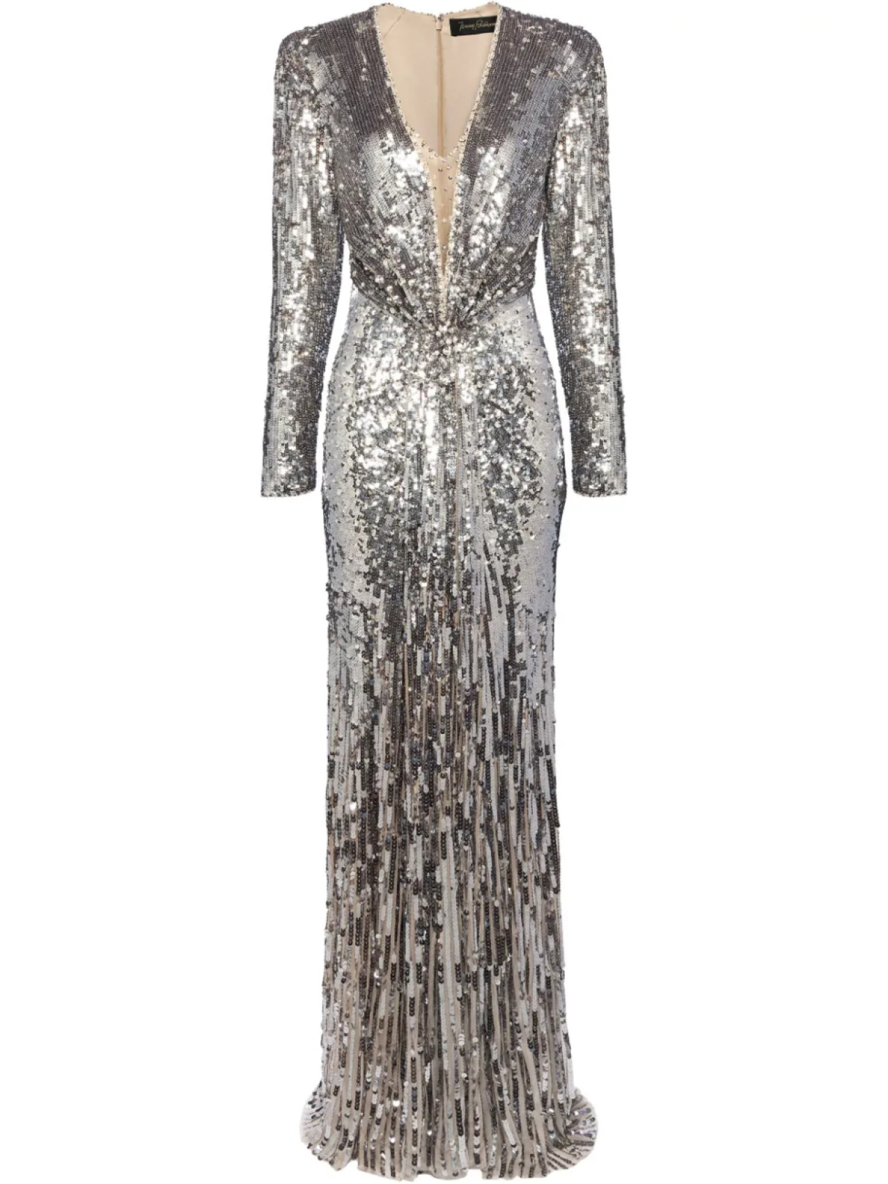 

Платье Narcissus Jenny Packham, серебряный