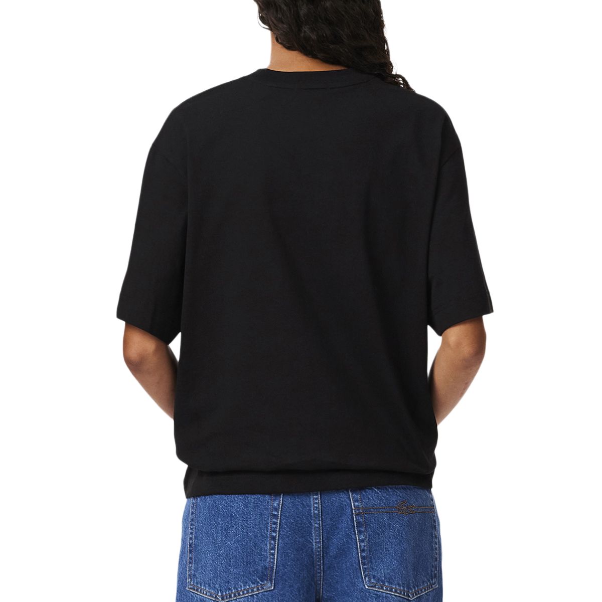 Футболка Loose Fit Heavy Badge LACOSTE, черный — фото 3