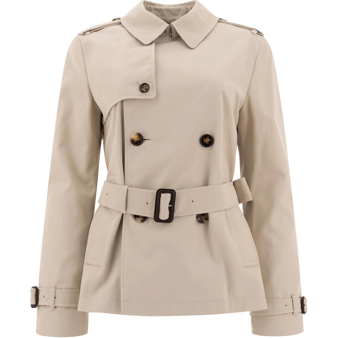 

Burberry Двубортное пальто с поясом, Brown