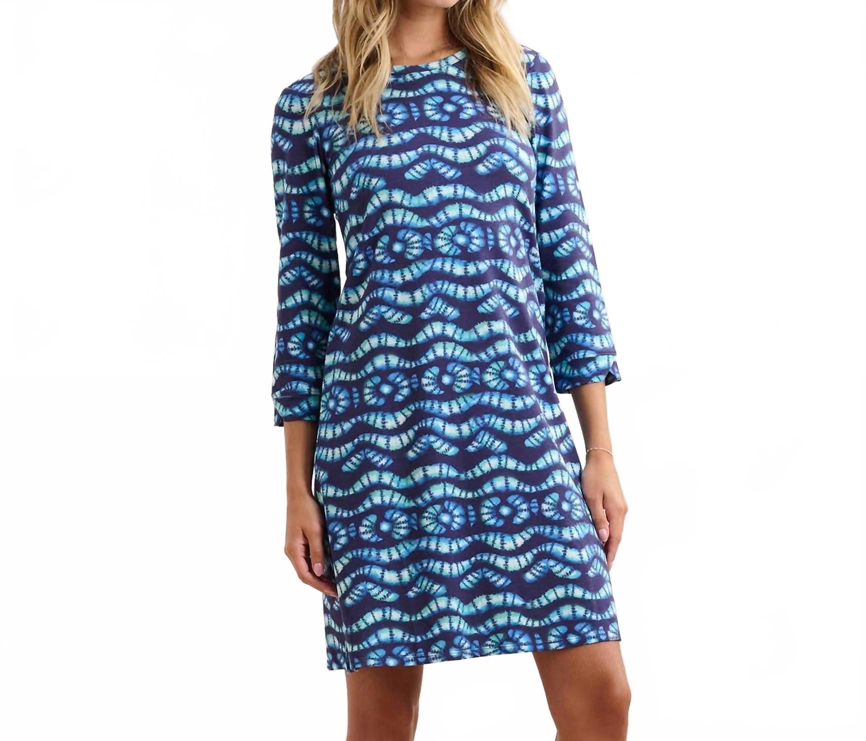 

Платье Lily Flare в технике сибори с волнами Hatley, Shibori Waves