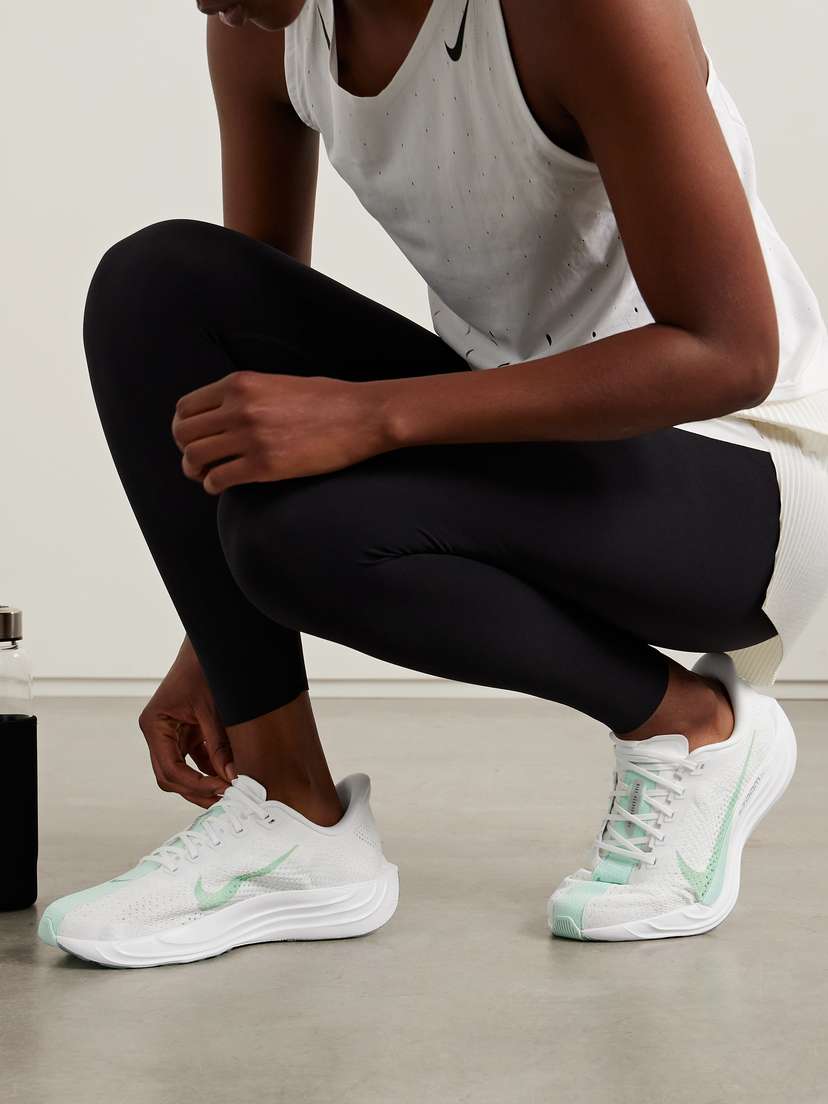 Кроссовки Pegasus plus Flyknit с резиновой отделкой Nike, зеленый — фото 2