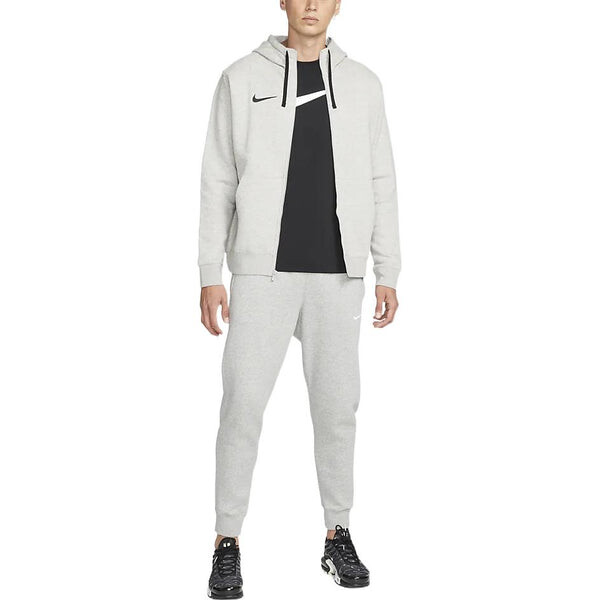 Толстовка Nike Park Fleece Full-Zip Soccer Hoodie 'Grey', серый — фото 2