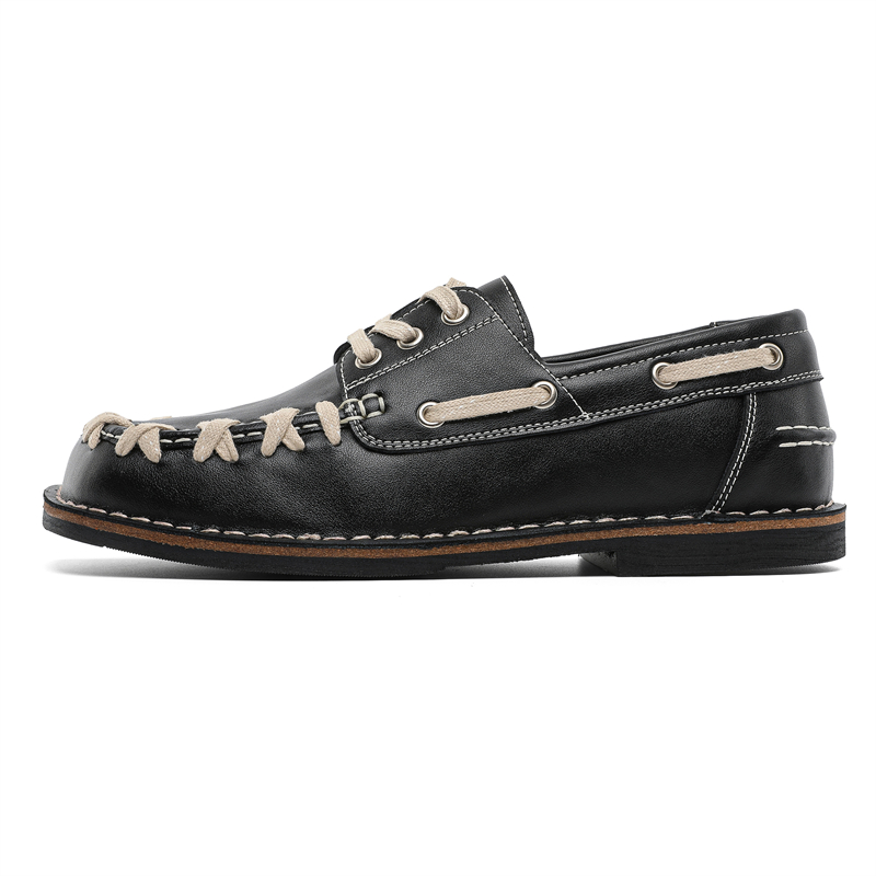 

Ignition Повседневные кожаные туфли унисекс низкие коричневые/черные, цвет Black (This Style Leather Shoe Size, One Size Smaller Than Athletic Shoes)