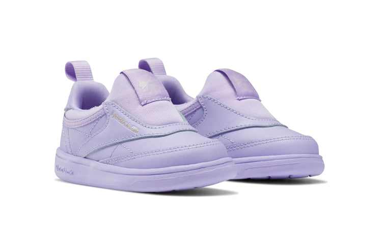 Детские слипоны Reebok Cardi B x Club C Slip-On 3, цвет «Crisp Purple» — фото 3