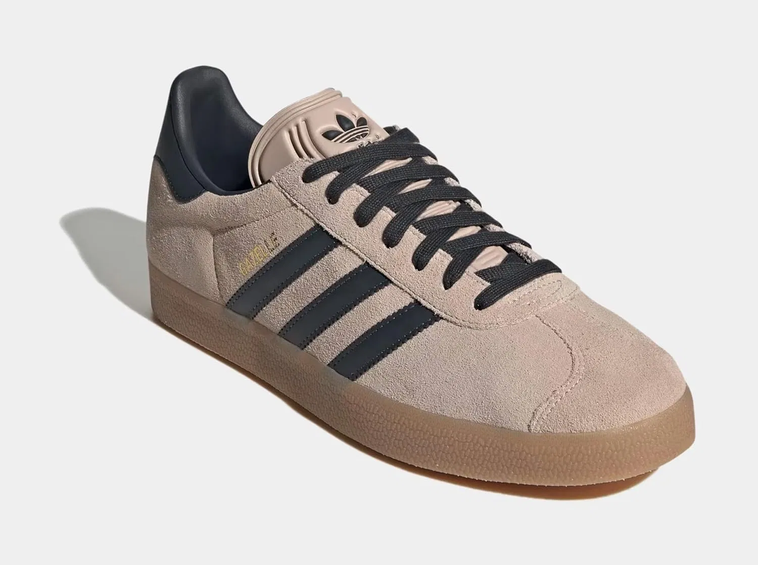 Кроссовки мужские Adidas, бежевый/черный — фото 2