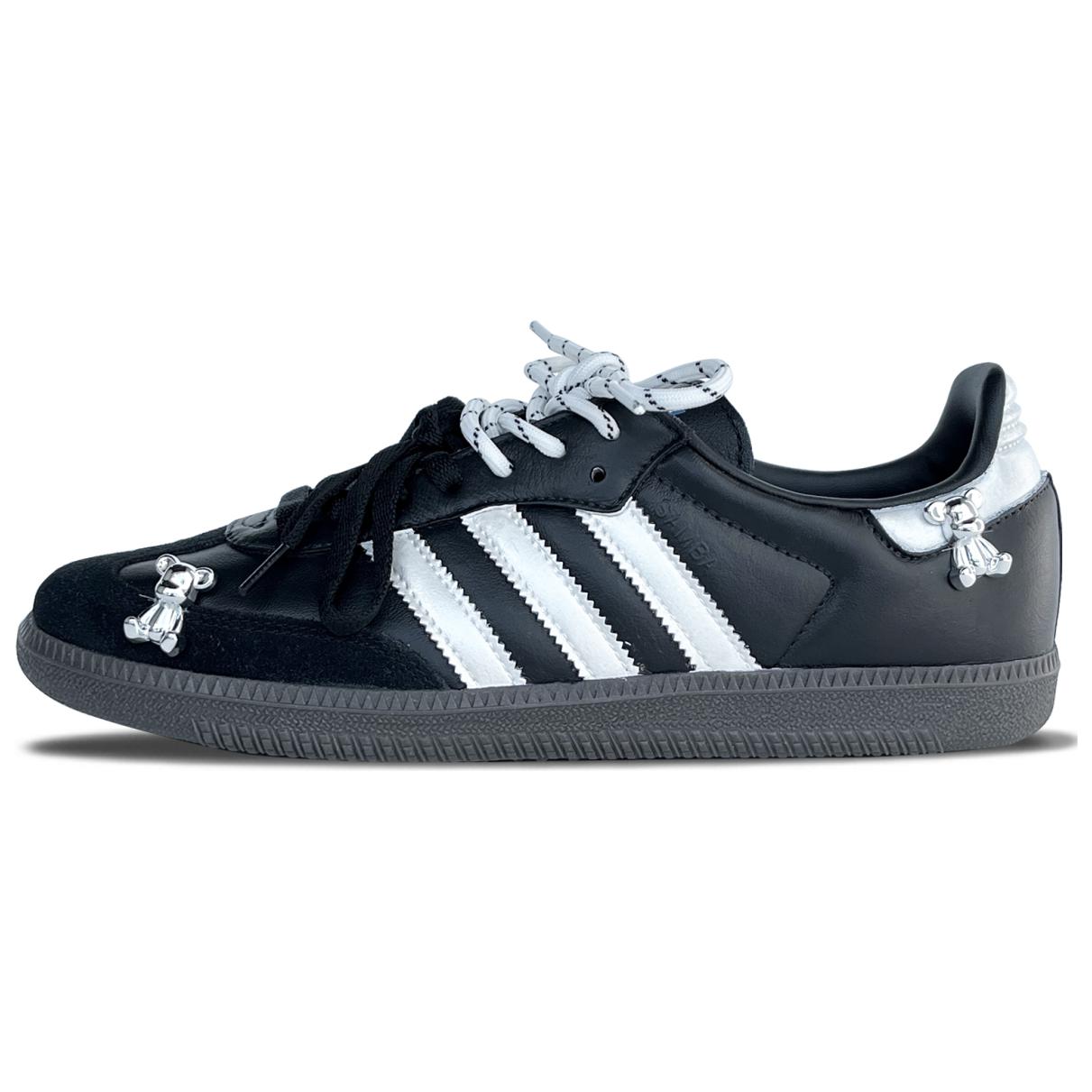 

Кроссовки adidas originals SAMBA OG Skateboarding Shoes Unisex Low-top Black/silver, черный/серебряный