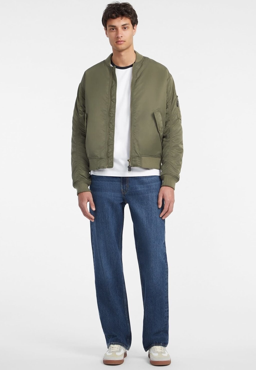 

Куртка-бомбер Guess Jeans, оливковый