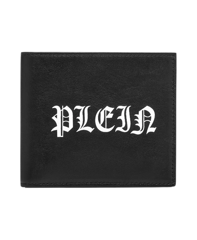 

Французский кошелек в готическом стиле Philipp Plein, черный