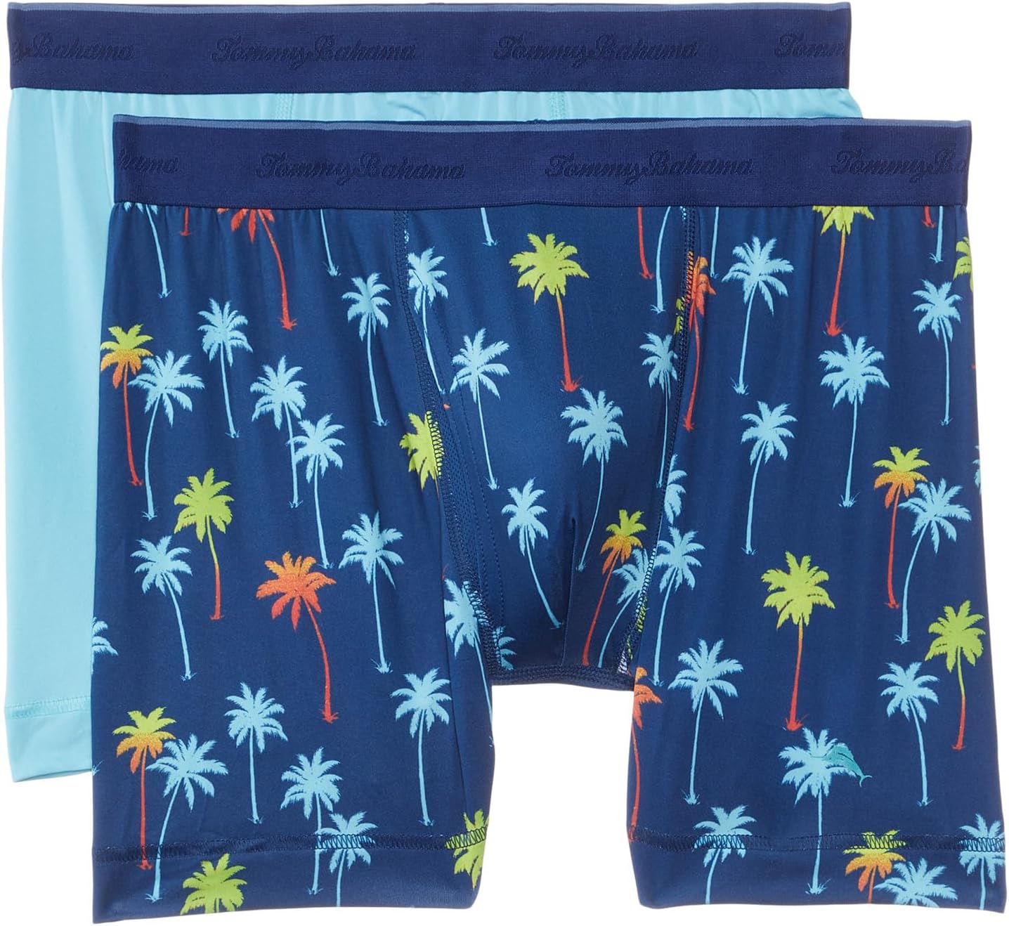 

Боксеры Tommy Bahama Mesh Tech Boxer Briefs 2-Pack, цвет Navy Print