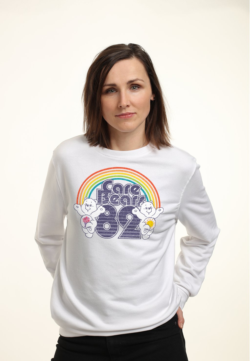 

Толстовка CARE BEARS 82 RAINBOW FUNSHINE BEAR AND SHARE Henry Tiger, белый
