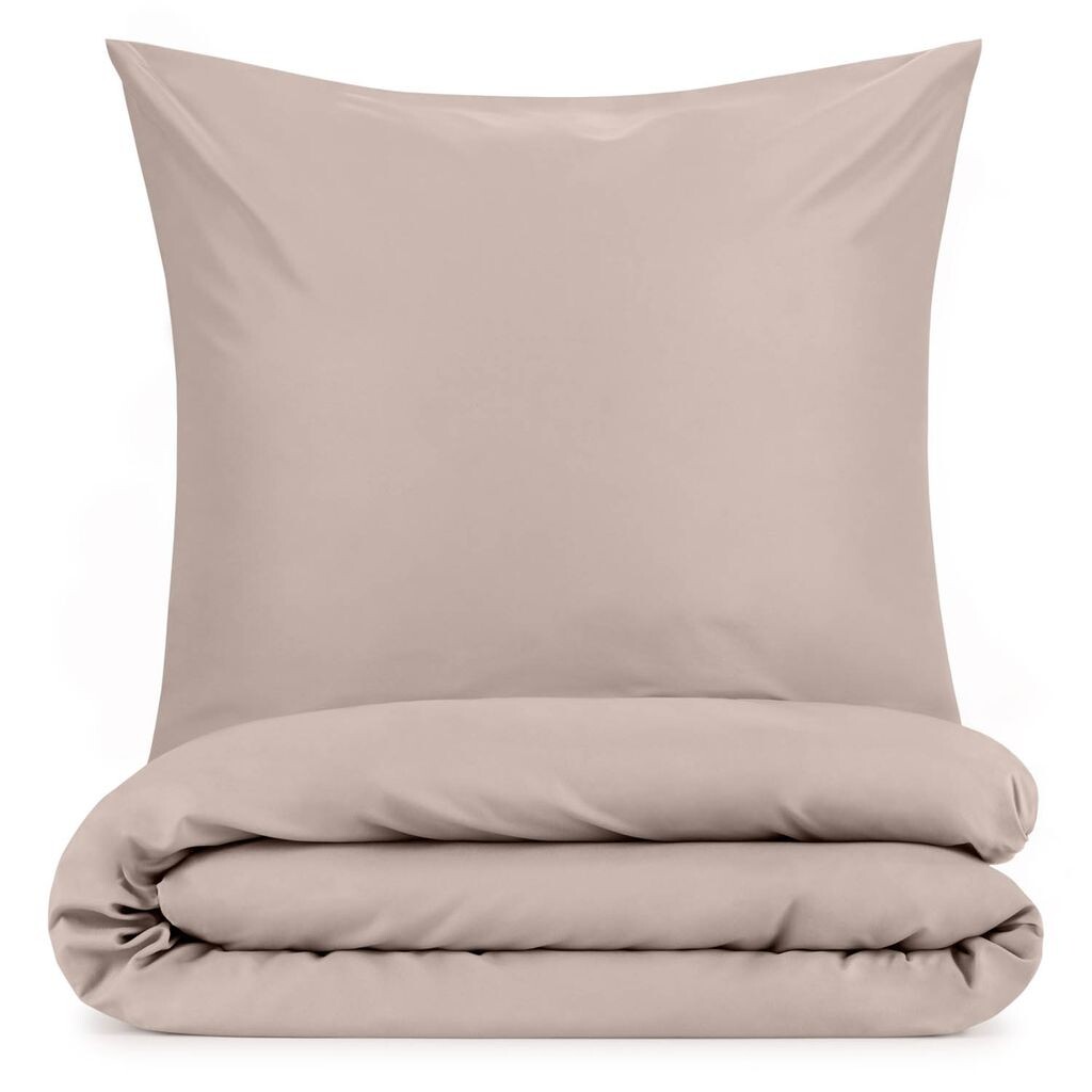 

Комплект пододеяльников Blumtal — супермягкий и уютный комплект постельного белья из матовой микрофибры, без катышков и морщин, с 1 наволочкой, 140 x 200 и 65 x 65 (1x), серо-коричневый