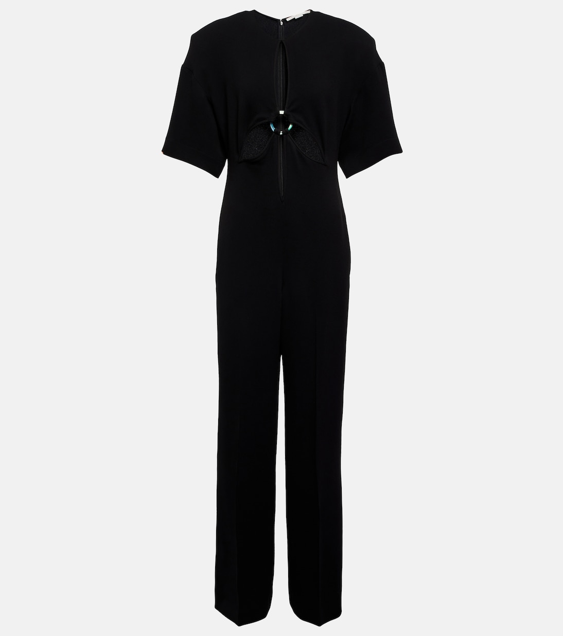 

Комбинезон прямого кроя с вырезом Stella McCartney, черный