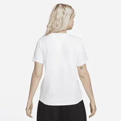 Футболка Nike Sportswear Club Essentials, белый/черный — фото 2