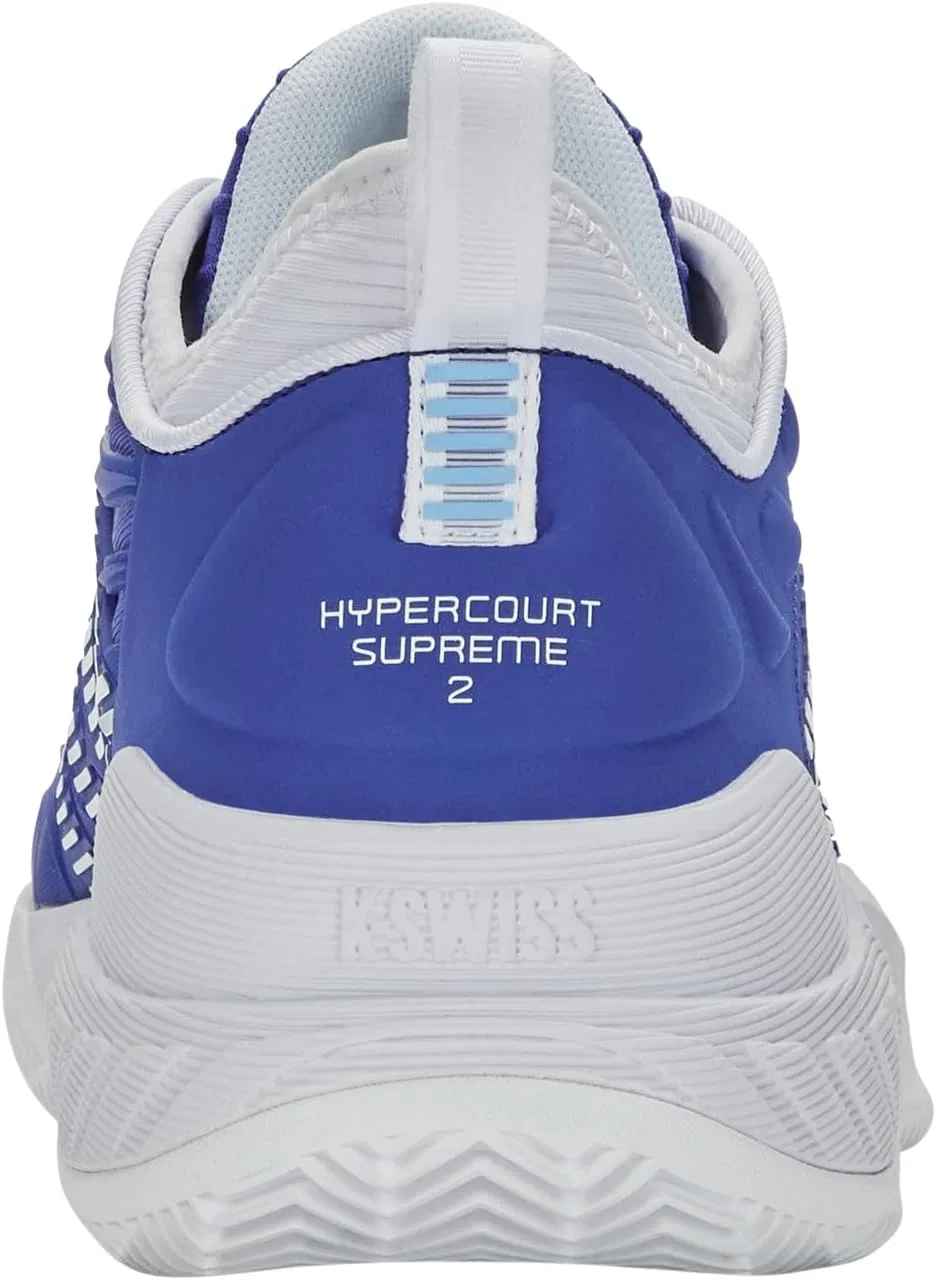Мужские теннисные кроссовки K-Swiss Hypercourt Supreme 2 для игры на грунте, Dazzling Blue White Baltic Sea — фото 3