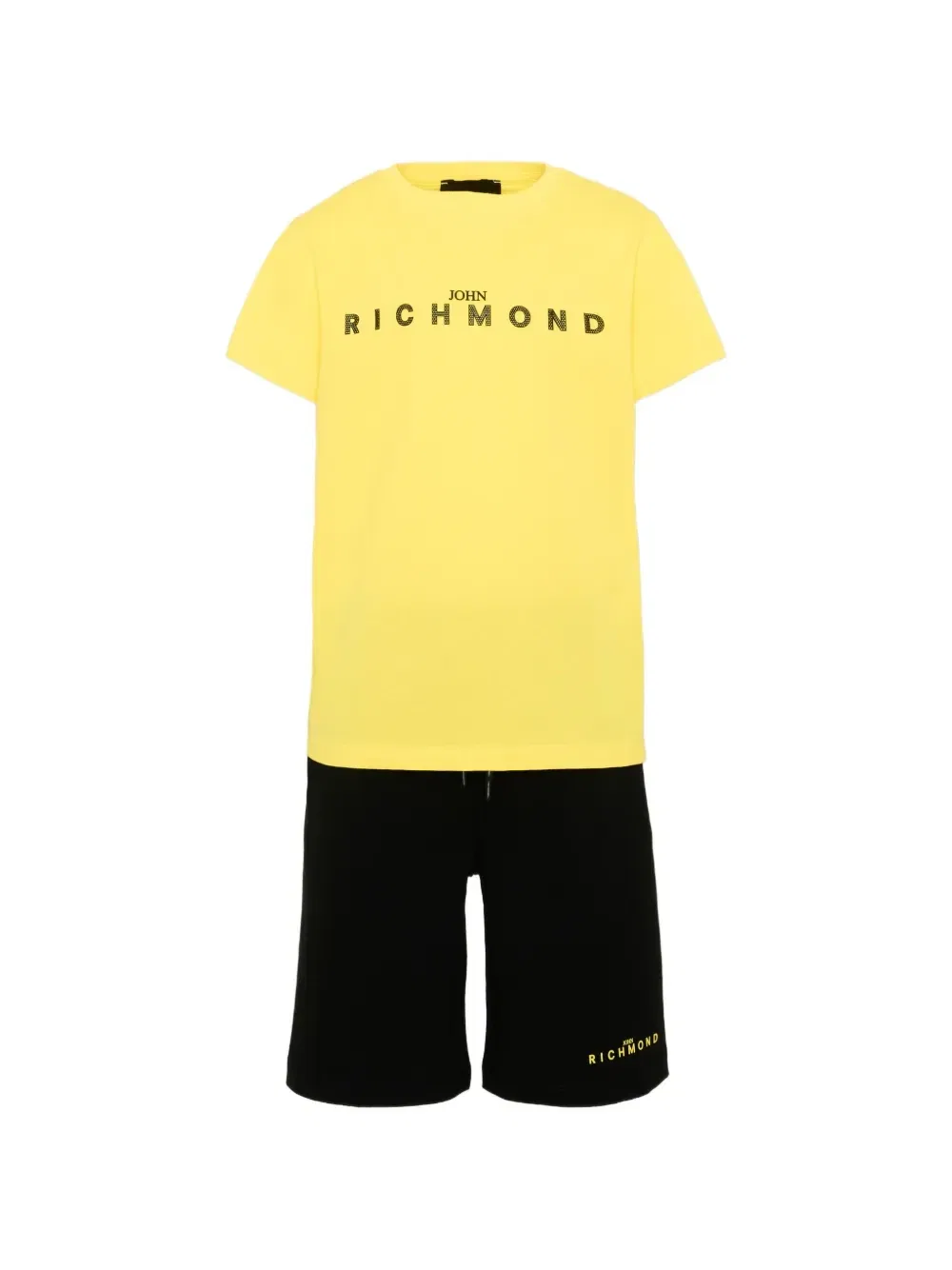 Комплект из шорт с логотипом John Richmond Junior, желтый