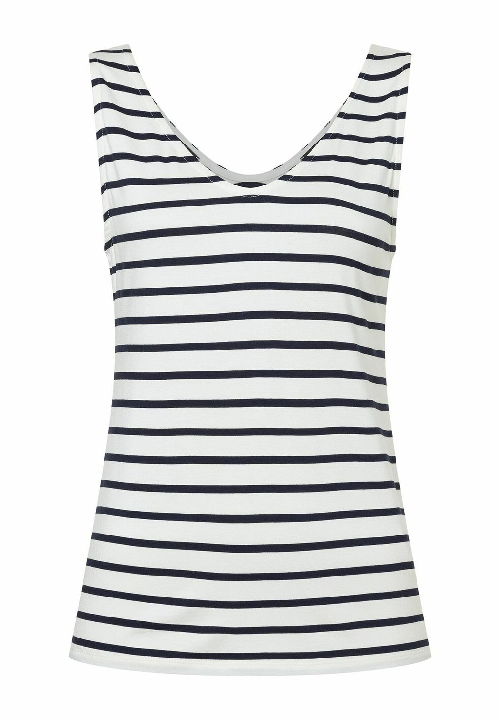 

Топ V-NECK WITH STRIPES More & More, молочный
