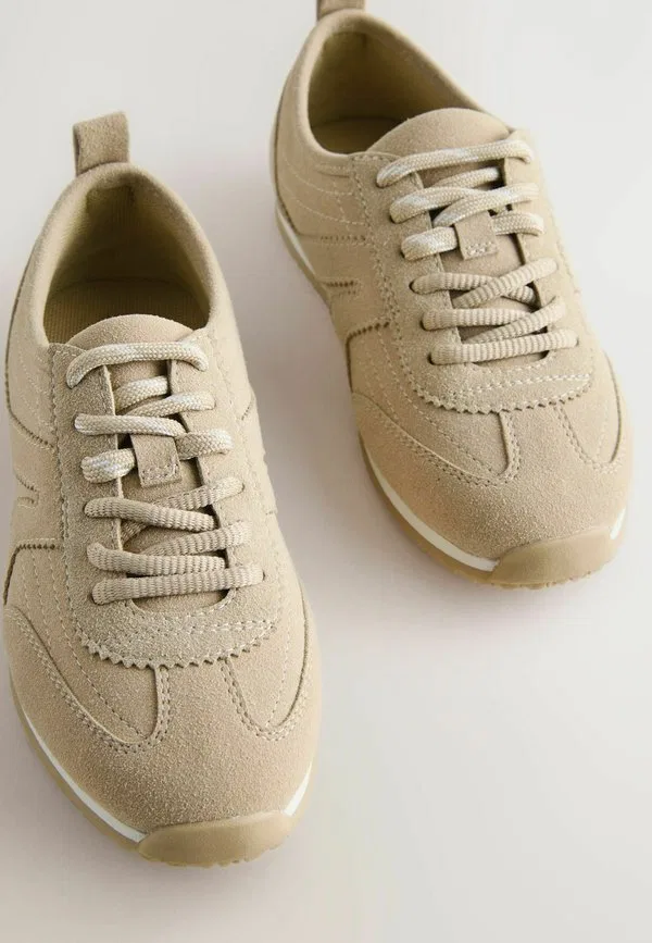 Ретро-Кроссовки на шнуровке, стандартного кроя Next, Beige Neutral — фото 3