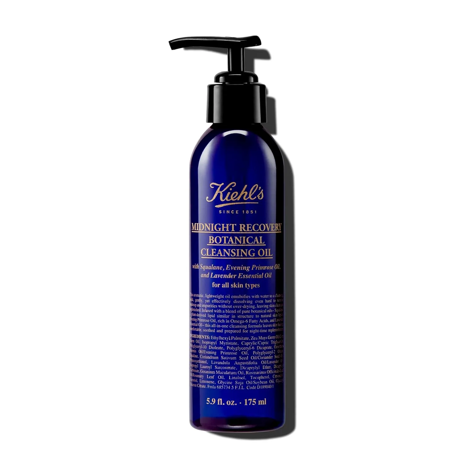 Гидрофильное масло Kiehl's — Очищающее Midnight Recovery Botanical Cleansing Oil Cleanser, унисекс, 170 мл