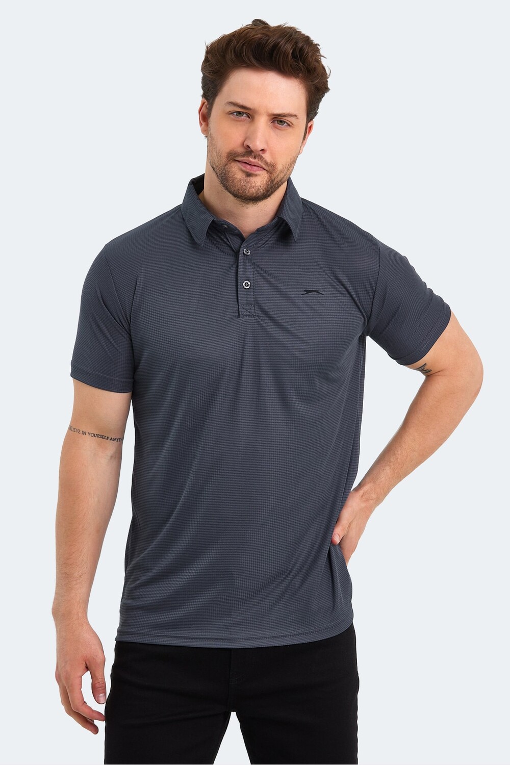 

Sloan Мужская футболка Темно-серая Slazenger, серый