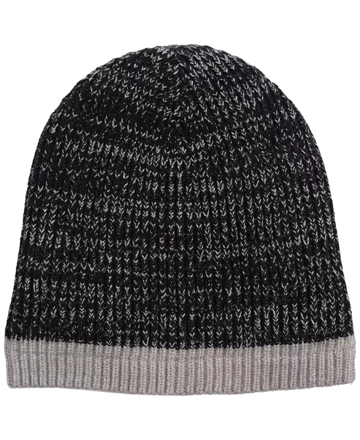 

Мужская ребристая мальборо-шапка Alfani, черный