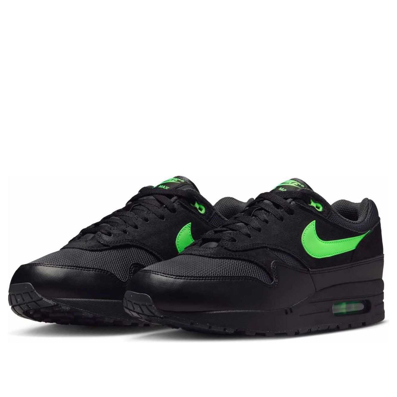 Кроссовки Nike Air Max 1 Essential 'Black Green Strike' — фото 4