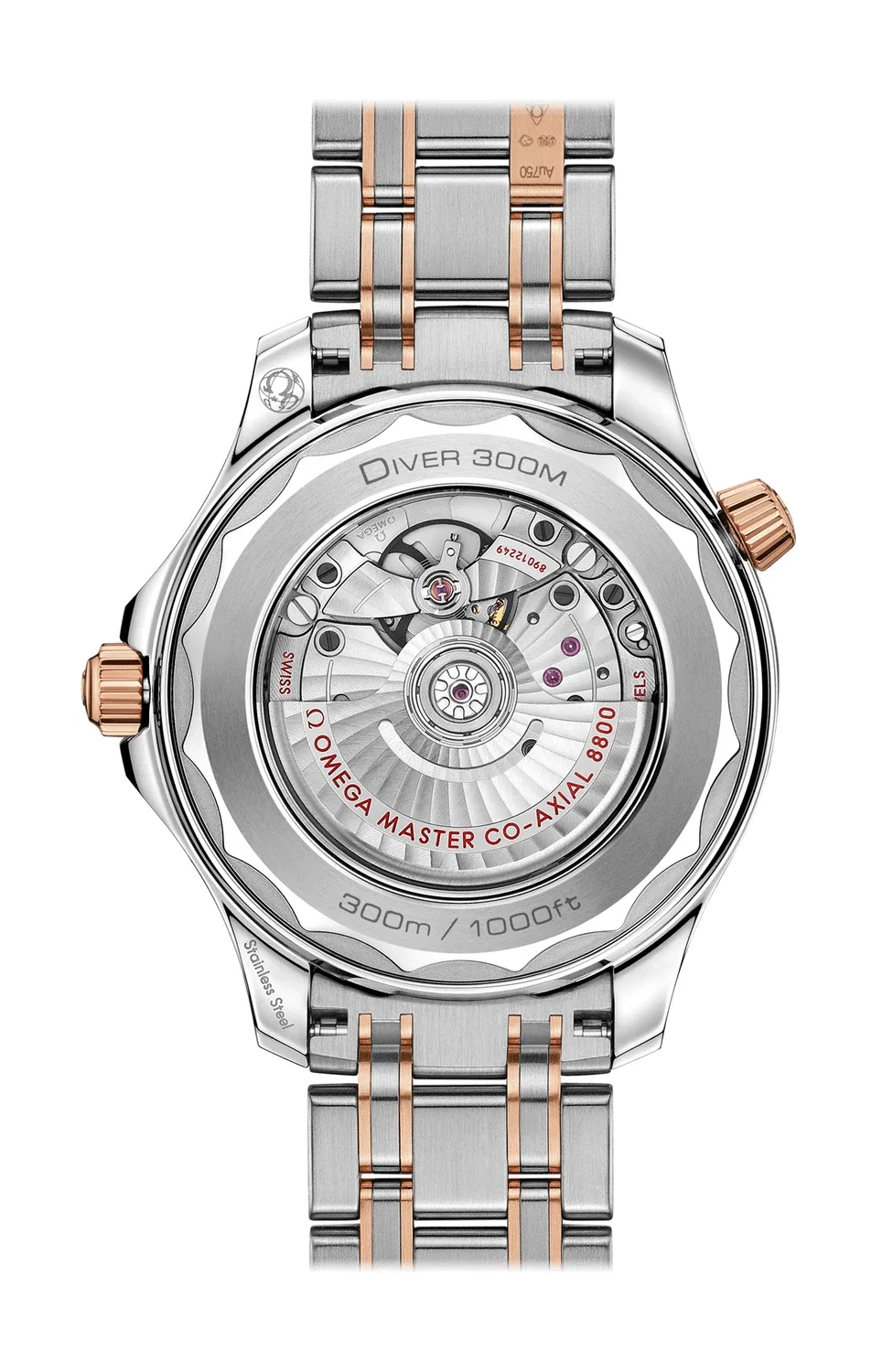 DIVER 300M OMEGA CO-AXIAL MASTER CHRONOMETER 42 ММ - 210.20.42.20.03.002, золотой — фото 2