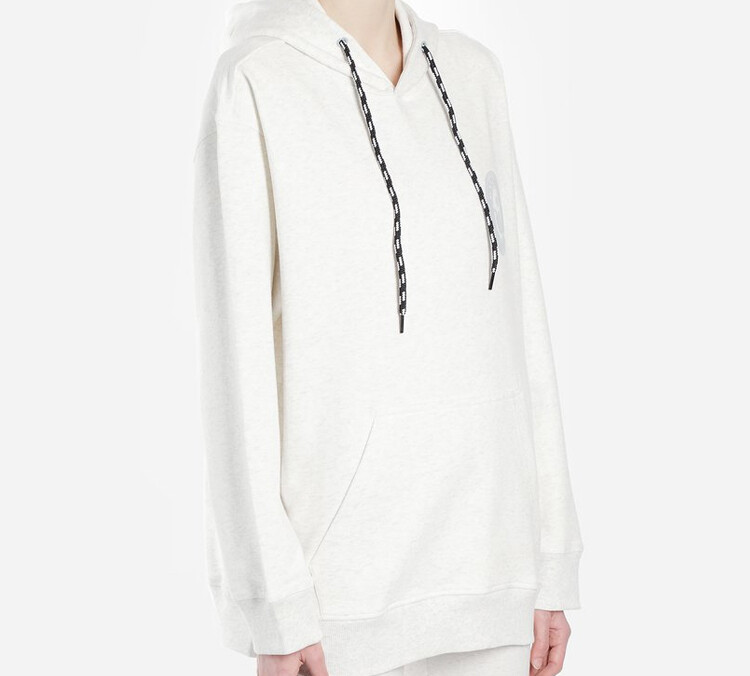 Alexander Wang X Толстовка унисекс светло-серая Adidas, серый — фото 4