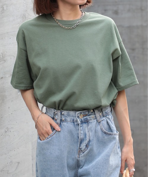 

Футболка с коротким рукавом оверсайз, из ультрахлопка (170 г) GILDAN, оливковый