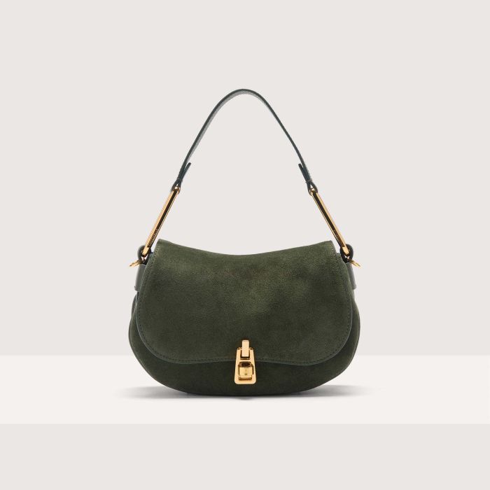 

Сумка top-handle Coccinelle Magie Suede Bimaterial Mini, цвет Alga