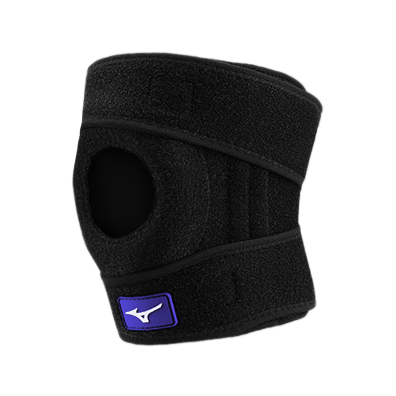 

Наколенник для фитнеса, походов, волейбола, альпинизма, тенниса, бадминтона и бега Unisex Mizuno, черный-four springs support