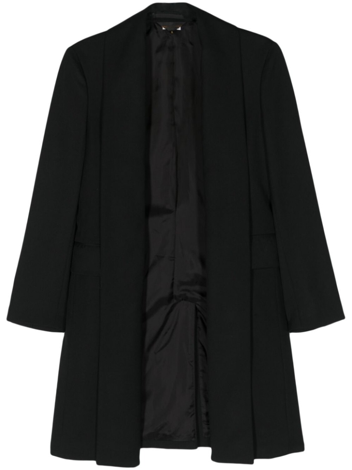 

Comme Des Garçons шерстяной блейзер с лацканами-шалькой, черный