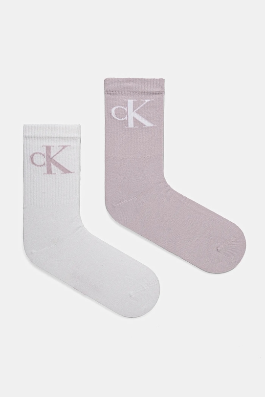 

Носки 2 пары Calvin Klein Jeans, фиолетовый