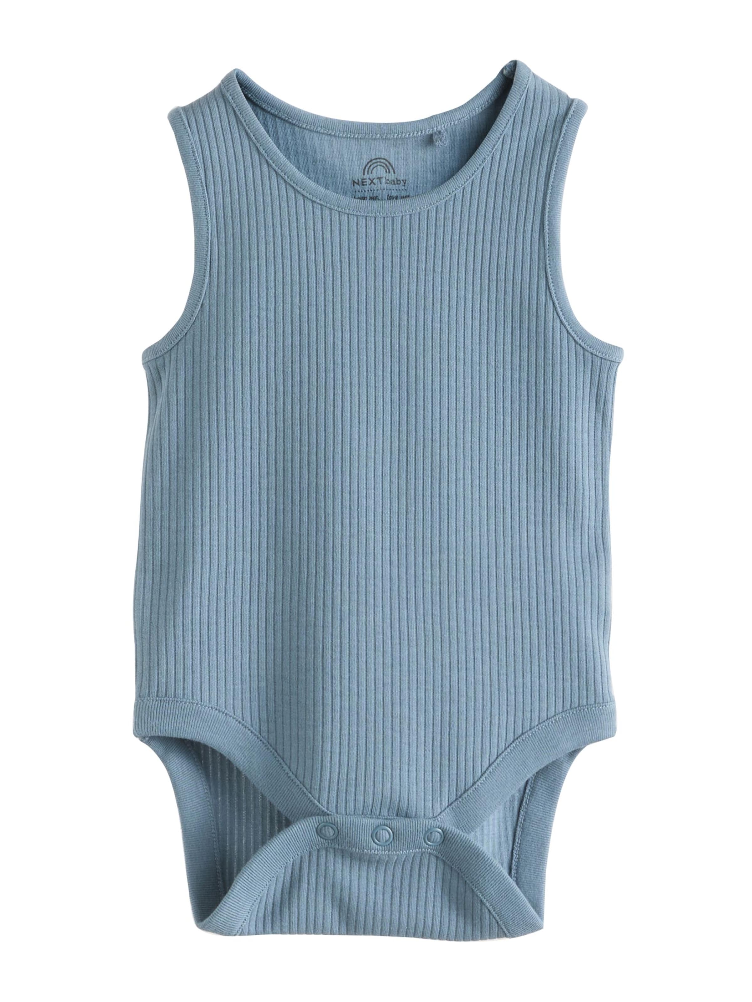 Next Комбинезон/боди в цветах Smoke Blue, Dusty Blue, Petrol, Mint, Wool White — фото 2