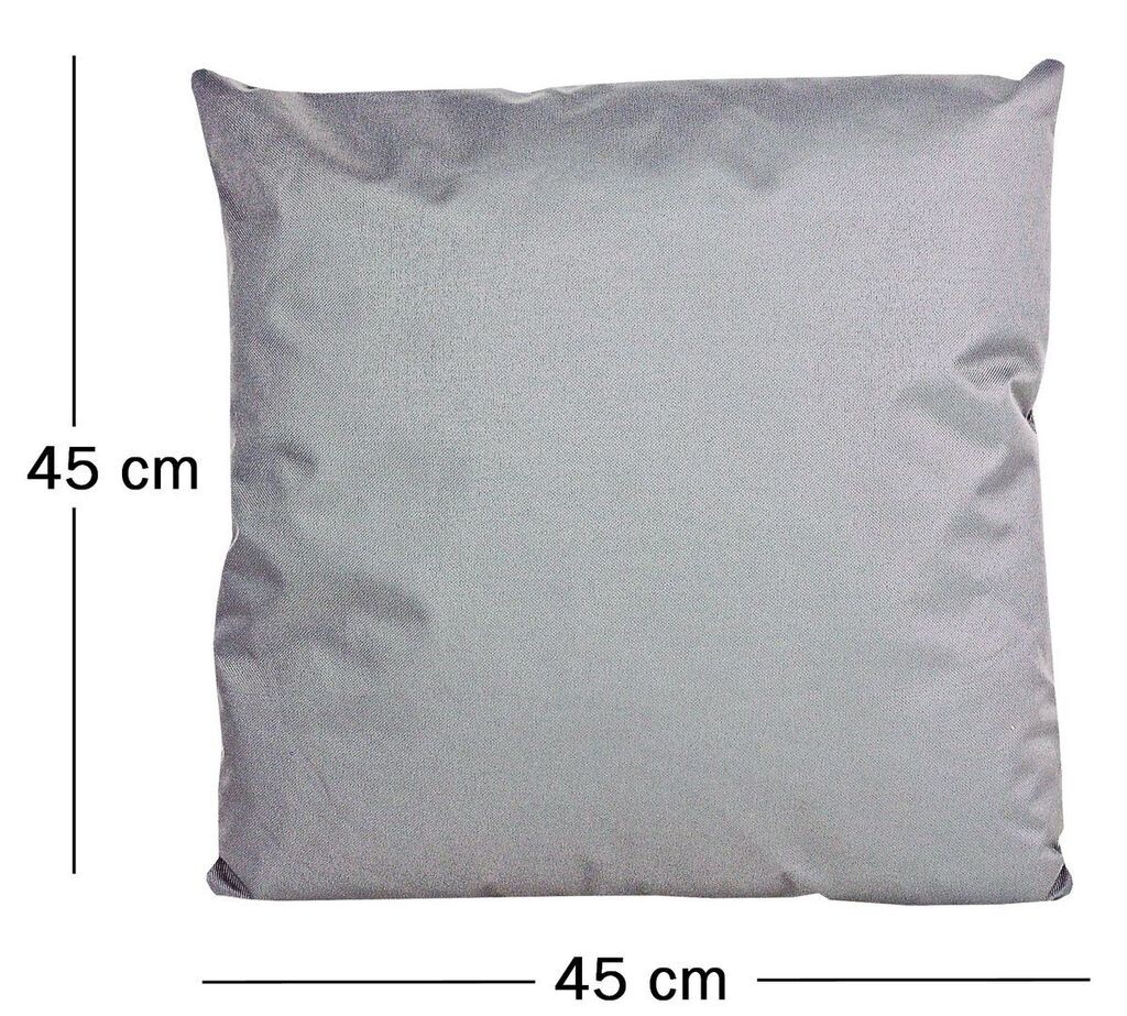

JACK 45x45см подушка для отдыха на открытом воздухе, декоративная подушка с наполнителем, водоотталкивающая подушка сиденья, садовый стул, эффект лотоса, цвет: серый
