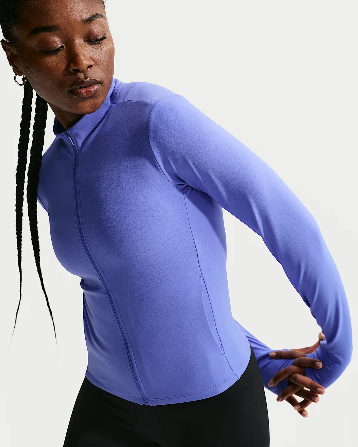 Женская куртка Nike Zenvy Dri-FIT на молнии, Sapphire/White — фото 3