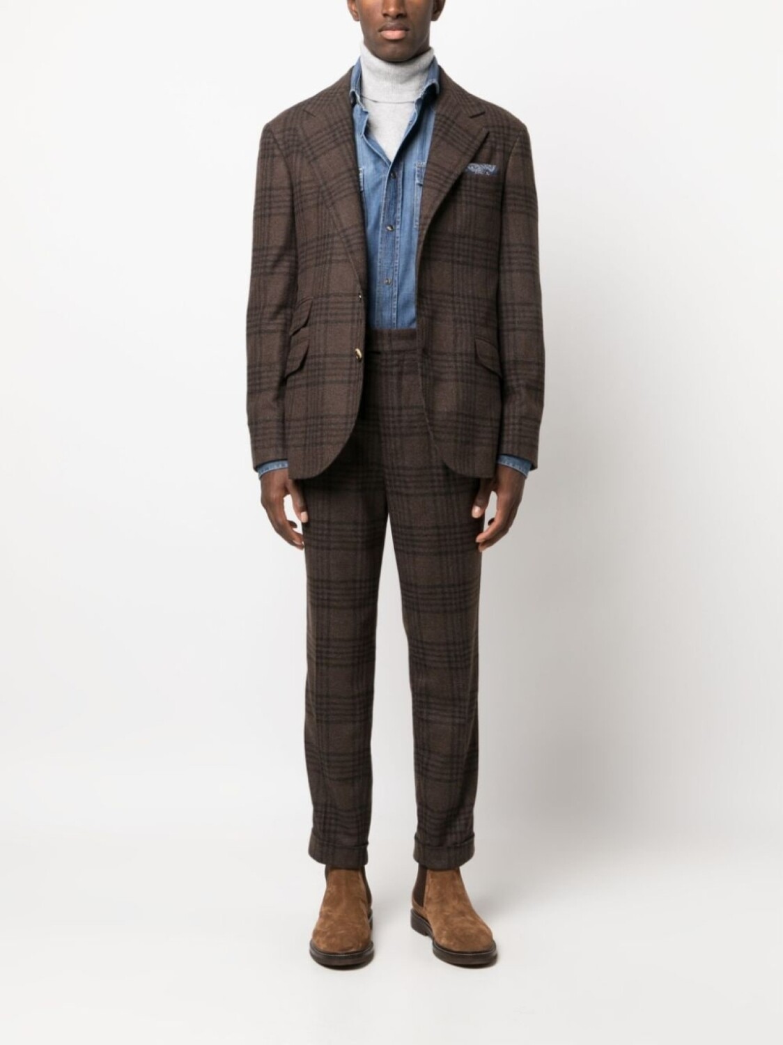 

Brunello Cucinelli джинсовая рубашка, синий