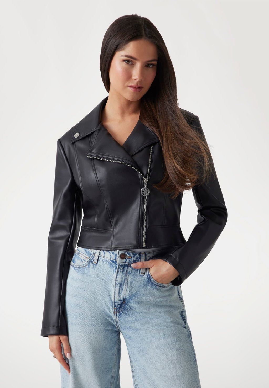 

Куртка из искусственной кожи Blazer Guess, черный