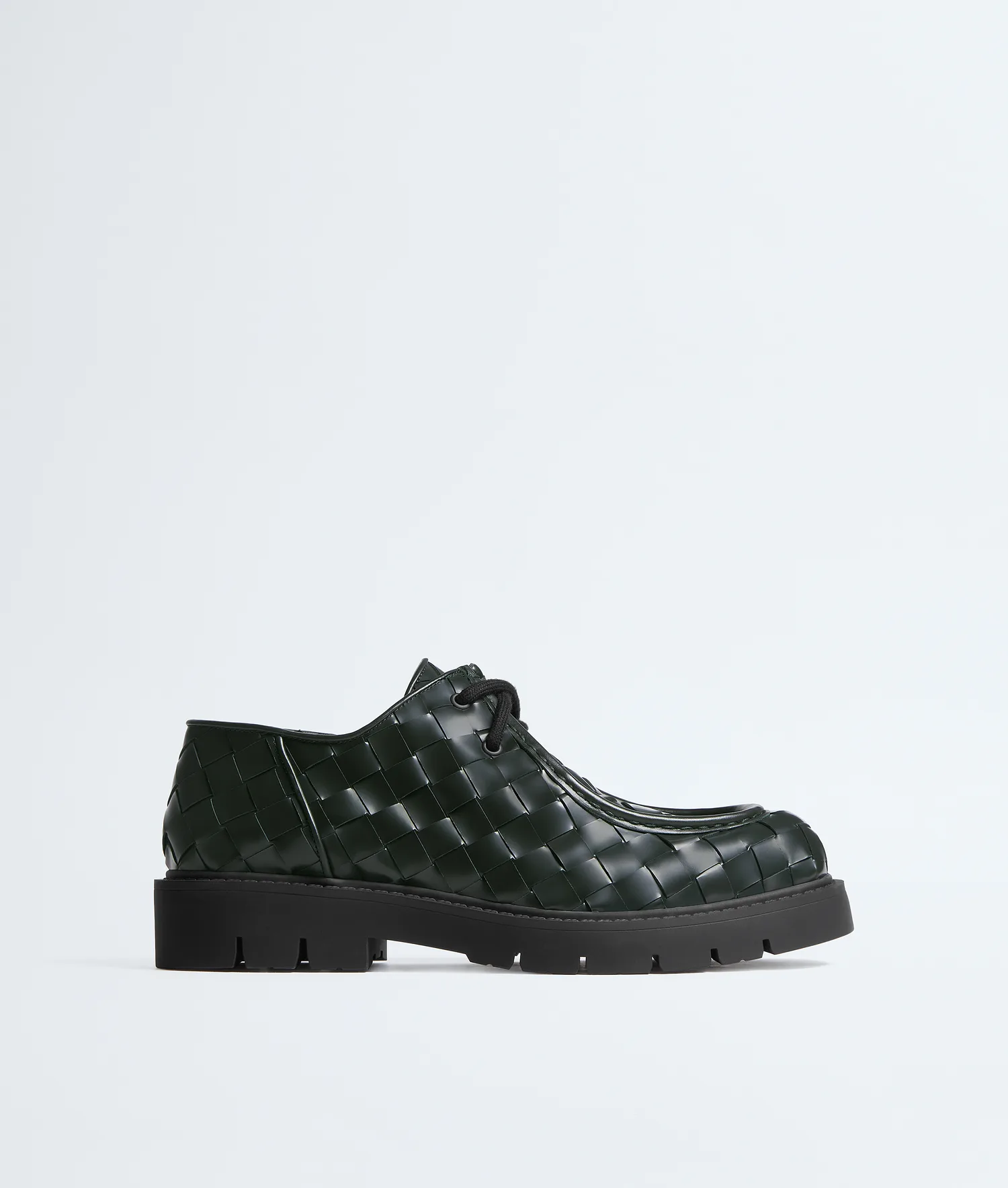 Полуботинки Haddock на шнуровке BOTTEGA VENETA, хаки