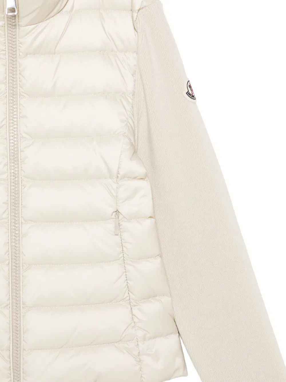 Стеганая куртка в рубчик Moncler Enfant, нейтральный — фото 3
